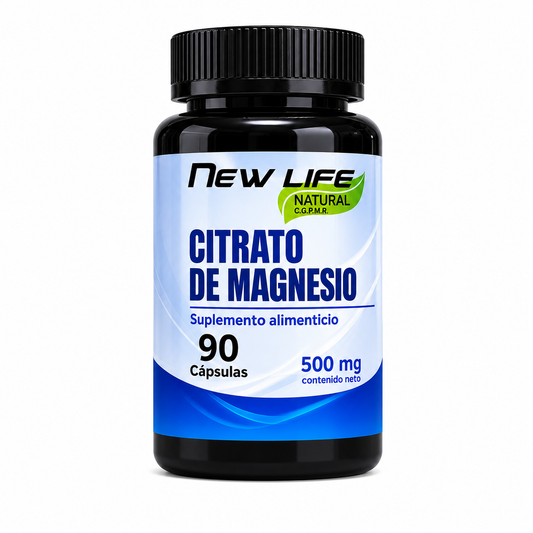 Citrato de magnesio 90 cápsulas 500 mg