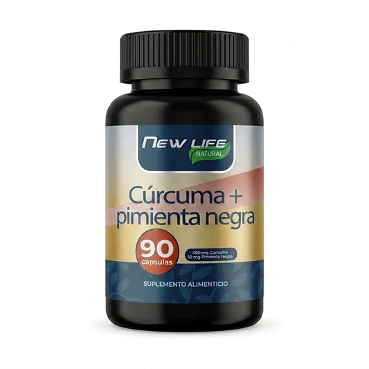 CURCUMA + PIMIENTA 90 CAPSULAS 500 MG